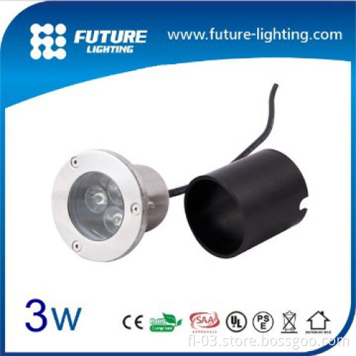 Outdoor stainless steel pool fish lighting 3W LED inground lights
